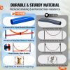 VEVOR Dog Agility Training Equipment, 4 PCS Set with Adjustable High Hurdles,6 Weave Poles,Jump Ring,Square Pause Box,Whistle,Foldable Bowl