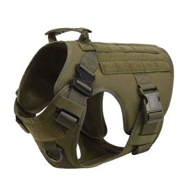 Outdoor Tactical Dog Vest For Large Dogs (Option: Green-S)