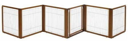 6 Panel Convertible Elite Pet Gate (Color: Autumn)
