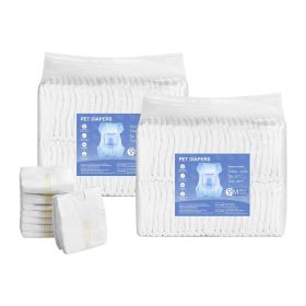 VEVOR Disposable Dog Diapers, Super Absorbent Female Dog Diapers, 360° Leak-Proof Female Doggy Pet Diaper with Wetness Indicator for Heat Period (Style: Female Dog Diapers, size: Medium (96 Count))