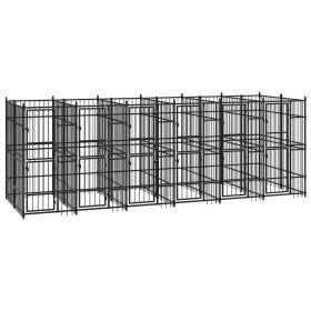Outdoor Dog Kennel Steel (size: 119Ft)