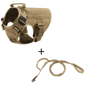 Outdoor Tactical Dog Vest For Large Dogs (Option: Mud set-XL)